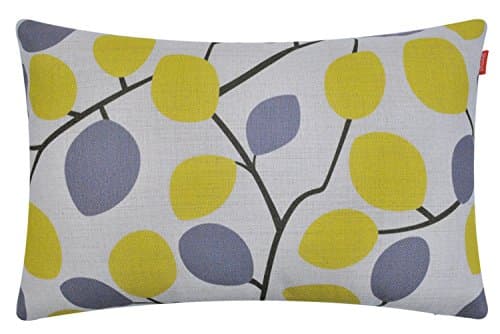 Shinnwa Yellow Gray Branches Polyester Throw Pillow Cases Decorative Cushion Covers for Couch, 30cm X 50cm