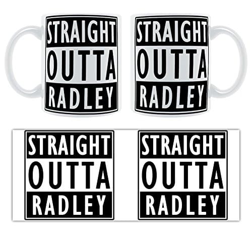 STRAIGHT OUTTA RADLEY - Stylised Chunky Mug Gift