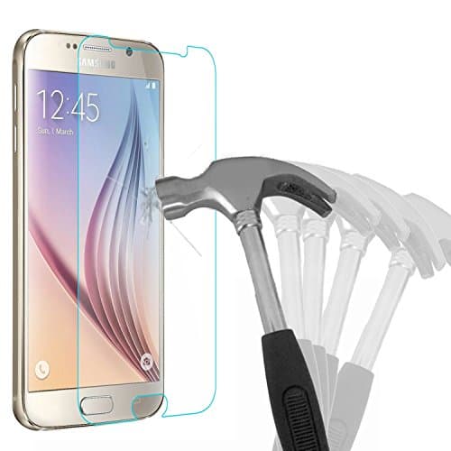 Samsung Galaxy S6 Screen Protector , Bingsale Crystal Clear Tempered Glass Screen Protector for Samsung Galaxy s6 with 9H Hardness Anti-Fingerprint (Samsung Galaxy S6)