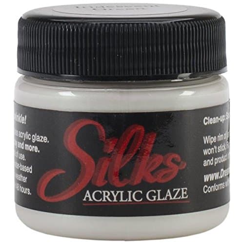 Silks Acrylic Glaze 1oz Jar-Iridescent Green