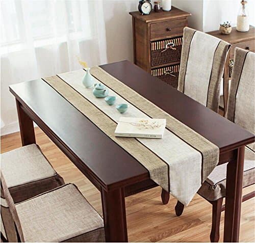 ADDMAT® Table Runner Fresh Solid color rural table cloth Present Simple atmosphere Europe and the United States Chinese style Retro luxurious Coffee table TV cabinet Sideboards piano Polyester , B , 35*220