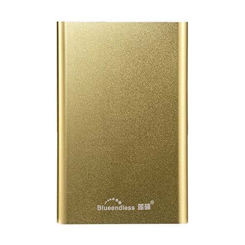 Blueendless 250GB Portable External Hard Drive USB3.0 Hard disk 320GB For Computer and Laptop (160gb, gold)