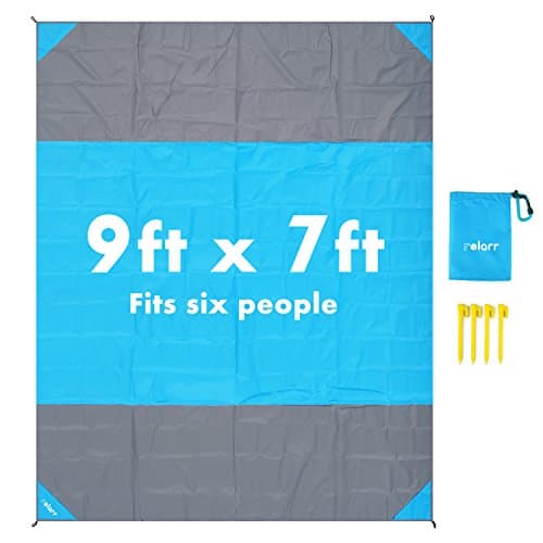 Beach Blanket Waterproof Beach Mat Sand Resistant Picnic Blanket Mat Pocket Camping Travel Blanket Oversize Outdoor Soft Blanket Mat