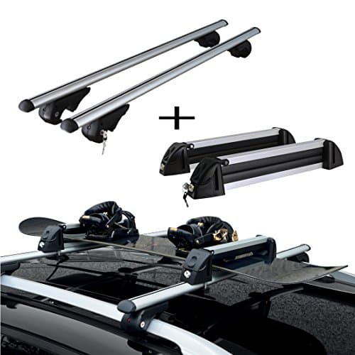 For Chrysler 300 C Touring from 2005 to 2011 Storage Rails with Ski 4 Pairs Brio XL