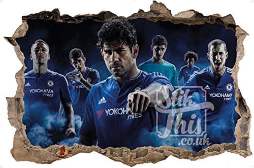 Chelsea Stars 3D Style Wall Sticker