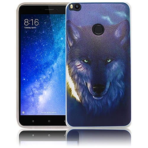 Xiaomi Mi Max 2 Wolf Silicone Protective Case Protective Case Mobile Phone Case Cell Phone Case Silicone Case Case Bag Cover Bumper Case Flip smartphone cellphone backcover