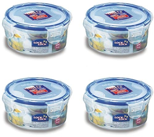 Lock Lock Récipient alimentaire & Boite Snack HPL932 1,2-Tasse à café 10 cl Lot de 4