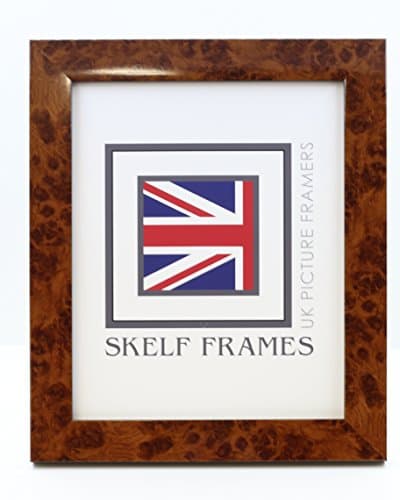 WALNUT STYLE PICTURE PHOTO FRAME (12X10)