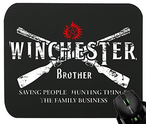 TLM Winchester Bros 2 Guns Mouse Pad for Gaming and Office 230x190x5mm