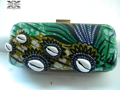 Butterfly Hard-case clutch bag
