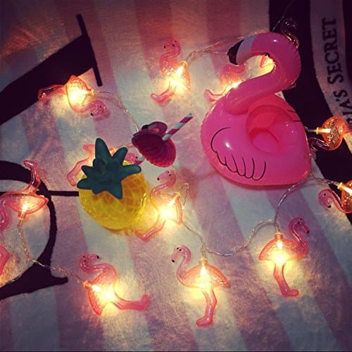 Pink Flamingo 1.5M 10 LED AA Battery Powered LED String Lights Fairy Light (Flamingo)