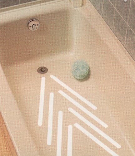 Safe Way Traction 3/4 X 17 1/2 White Adhesive Vinyl Anti Slip Non Skid Safety Tape Bath Strips - Package of 8 by Safe Way Traction