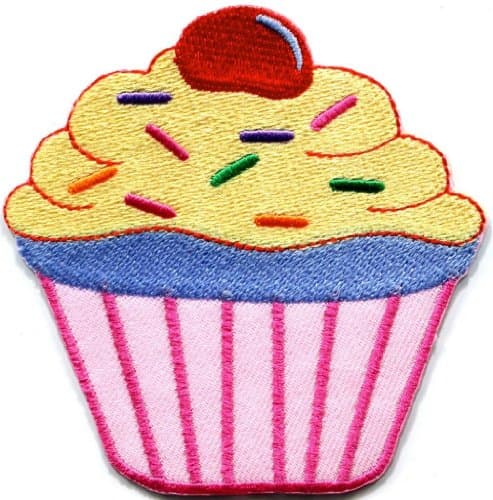 Iron on Patch sew on Sweet Muffin Cup Cake Cakes and pies