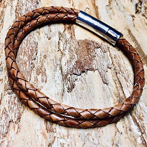 Leather bracelet "SAHARA" leather 21 cm