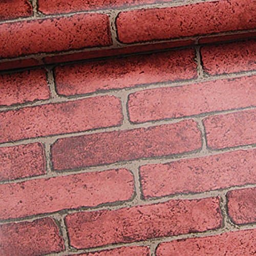Red Brick White Brick Marble Waterproof Self-adhesive Wallpaper Self-adhesive Wallpaper Wallpaper Brick Sticker Bedroom Living Room Backdrop Wall,A1