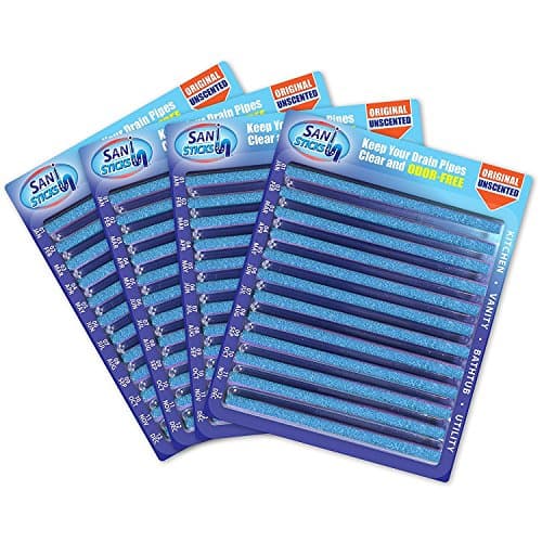 Magic Sticks Drain Cleaner and Deodorizer, for All Sink Shower Floor Keeps Drains and Pipes Clear and Odor Remover (4 PACK)