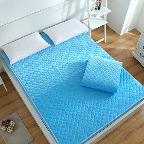 Bed sheet thickening/warm crystal velvet folder cotton bed/protective sleeve non-slip mattress cover/bedspread/dust-proof cover-G 180x200cm(71x79inch)