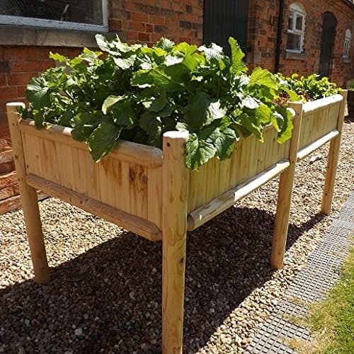 IBRAN Raised Bed Table Planter, 180cm x 90cm x 90cm (30cm deep)