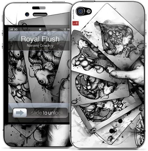 GelaSkins Protective Skin for iPhone 4 - Royal Flush