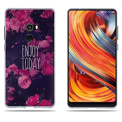 DIKAS Xiaomi Mi Mix 2 Mix2/EVO Case, New High Quality 3D Emboss Pattern Classic Flower TPU Soft Case Rubber Silicone Skin Cover for Xiaomi Mi Mix 2 Mix2/EVO - Pic: 10