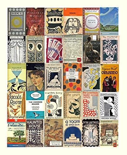 Virginia Woolf Book Covers Fine Art Print 10 X 8 Inches- Blackbird Studio
