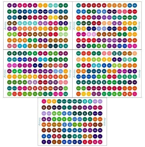 Young Living Essential Oils Labels - Complete Set - Includes Multiple Young Living Bottle Cap Stickers for Most Young Living Oils - Perfect Lid Stickers to Keep Your Oils Organized by Aroma Designs