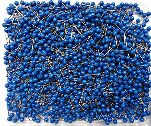 SKKXY 1/8 Inch Map Tacks 200-count (blue)