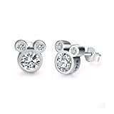 Twenty Plus Cute Small Mouse Stud Earrings with CZ for Women Birthday JewleryGifts