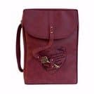 Bible Cover-Marsala LeatherLook-X Large