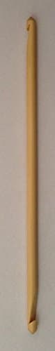 1Pcs Craft Project Tools Double Ended Tunisian Bamboo Crochet Hook Knitting Kits Needles Hands Needlecrafts, Size H (5.0 mm) US 8 Size