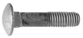 1/2"-13 NC x 12" Grade A Carriage Bolt Hot Dip Galvanized - (Sold Each)