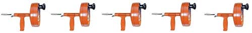 General Pipe Cleaners R-25SM Spin Thru Drain Auger with 1/4-Inch by 25-Feet Cable (5)