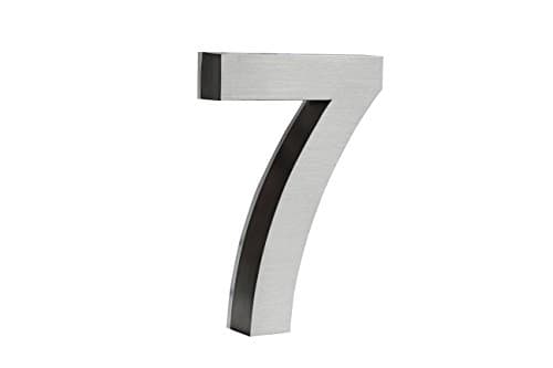 Backlit LED House Numbers (8 Inch Blue) Big, Modern Address Signs for Homes | Soft, Exterior Glow | Brushed Stainless-Steel Finish | Weather Resistant, Durable, Wired | by JELSCO (7)