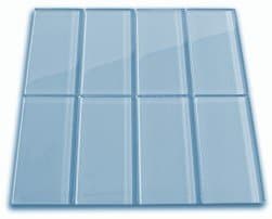 Sky Blue Glass Subway Tile 3" x 6" (Box of 10 sq.ft.)