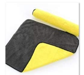 KEEPING ONE 2Pack Ultra Thick Plush Microfiber Car Cleaning Towels Buffing Cloths Super Absorbent Drying Auto Datailing Towel (30 * 40 cm) (yellow) (yellow)