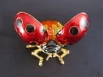Red Ladybug Keepsake Trinket Box Lg