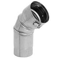 323707 7" x 45 Degree Adjustable Elbow 316Ti