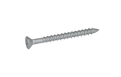 1/4" x 3-3/4" 410 Stainless Steel Flat Phillips Tapcon