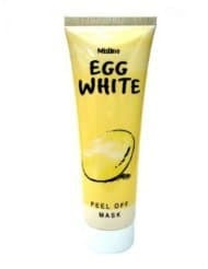 Mistine Egg White Whitening Poreless & Anti-blackhead Peel Off Face Facial Mask