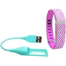 FitBit Flex Replacement Bracelet Smart Buddie Fashion Activity Tracker Bands and Charger Combo Pack (Small)
