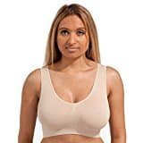 Medium Padded Nude Bra - Premium Quality Material Seamless Support Comfort Includes removable soft pads