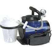 Heavy Duty Suction Machine - Includes 800 cc suction canister, 6’ suction tube, 10” suction canister tubing, hydrophobic filter, plastic elbow connector and manual