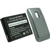 EZCell Extended Lithium-Ion Battery with Silver Door for Samsung Galaxy Attain 4G R920 - Retail Packaging - Black