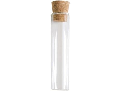 LaNic Test Tubes with flat Base - Glass tubes With Cork for Guest Favours (4 Pieces, 10 cm)