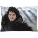 Jon Snow Game Of Thrones Custom Zippered Pillow Cases Soft And Confortable 20x30 (Twin sides)