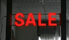 Red LED Sale Sign