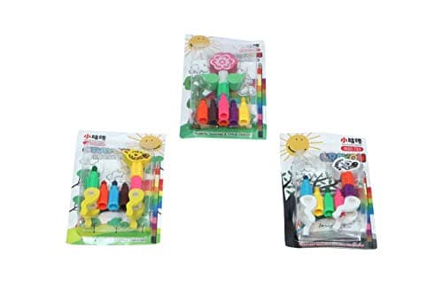 ERA INNOVATIVE GIFTING Stacking Build able Six Color Erasable Crayons Set Multicolor Pack of Three