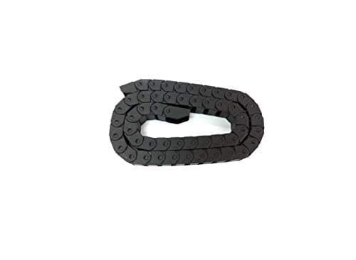 15mm x 20mm Black Plastic Cable Drag Chain Wire Carrier 1.05M Length for CNC