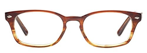 Computer Glasses by Phonetic Eyewear Griffin in Crystal Russet Stripe with Blue Light Protection