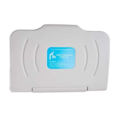 Baby Changing Diaper Table Horizontal Wall Mounted Fold Down Baby Changing Diaper Station with Safety Straps to Keep Baby Secured - Sturdy & Durable, Ideal for Commercial Restrooms